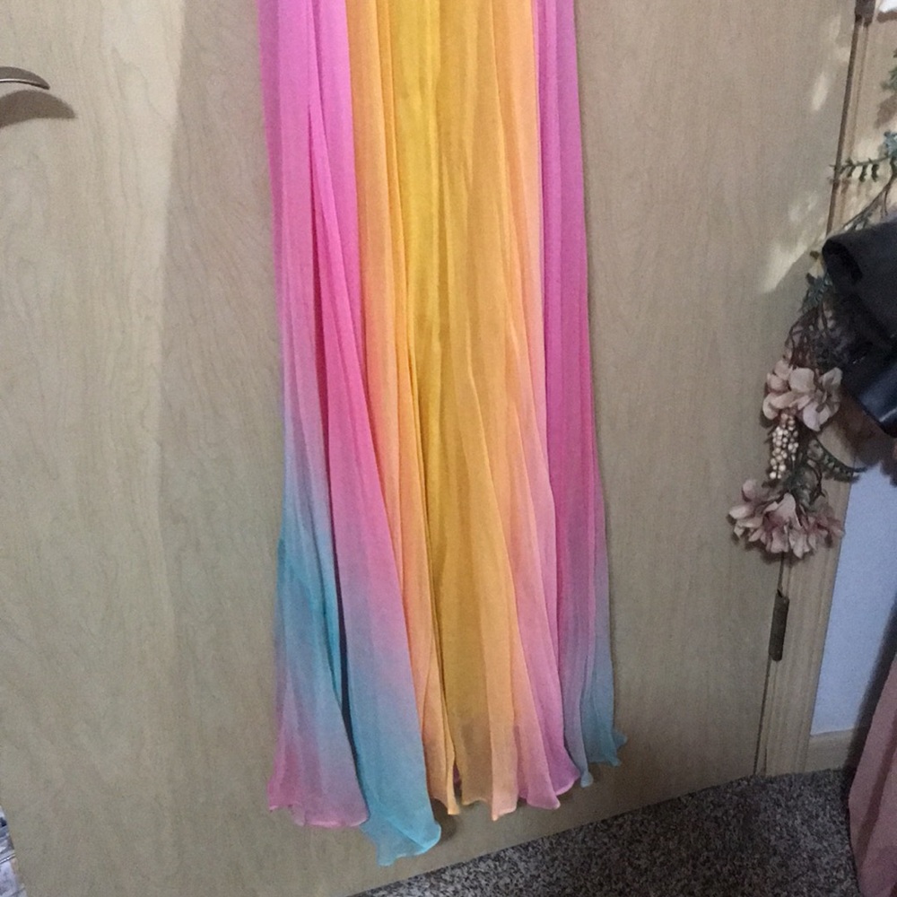 Free People Rococo Sands Crinkle Chiffon Long Dress - Picture 6 of 7